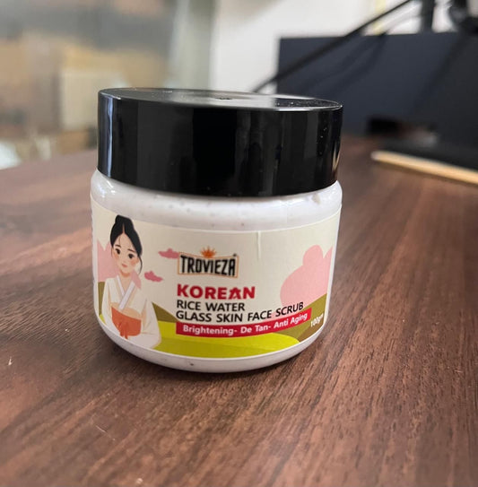“Glass Skin Glow Duo – Korean Rice Scrub + 2-in-1 Ice Roller (10% OFF Combo)”